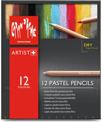 

Caran dAche 788.312 Artist Pastel Pure Hexagonal Shaped Color Pencils(Set of 12, Multicolor)