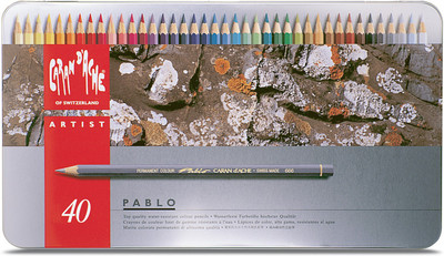 

Caran dAche 666.340 Artist Pablo (Metal Box) Hexagonal Shaped Color Pencils(Set of 40, Multicolor)