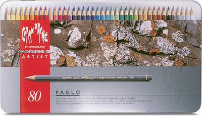 

Caran dAche 666.380 Artist Pablo (Metal Box) Hexagonal Shaped Color Pencils(Set of 80, Multicolor)