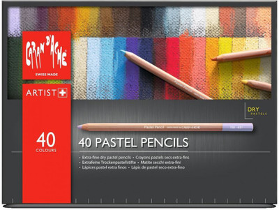 

Caran dAche 788.340 Artist Pastel Pure Hexagonal Shaped Color Pencils(Set of 40, Multicolor)