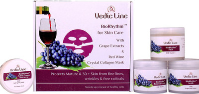 

Vedic Line Biorhythm for Skin Care with Grape Extracts & Red Wine 550 ml(Set of 5)