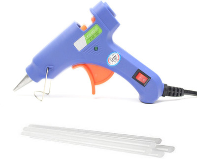 

Billionbag Hot Melt DIY MINI Glue Gun kit 20 Watt With 2 Glue Sticks For Paper & Cloth,School Projects High-Tech Qick Repairs Professional Electronic Standard Temperature Corded Glue Gun(11 mm)