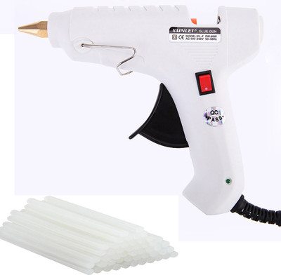 

Billionbag Hot Melt DIY Glue Gun kit 60 Watt With 6 Sticks For Paper & Cloth,School Projects High-Tech Qick Repairs Professional Electronic Standard Temperature Corded Glue Gun(11 mm)
