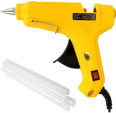 

Billionbag Hot Melt DIY Glue Gun kit 60 Watt With 4 Sticks For Paper & Cloth,School Projects High-Tech Qick Repairs Professional Electronic Standard Temperature Corded Glue Gun(11 mm)