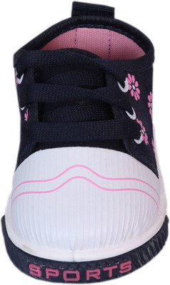 

victory kats Boys & Girls Velcro Running Shoes(Dark Blue, Red
