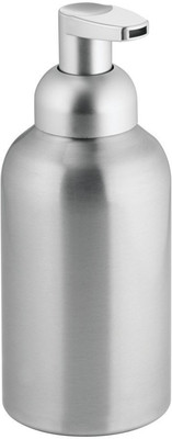 

InterDesign Metro Rustproof Aluminum Foaming Soap Dispenser Pump 3, for Kitchen or Bathroom - Brushed/Matte Silver 443 ml Foam Dispenser(Silver)