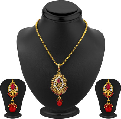 

Devastri Exquitely Gold-plated Cubic Zirconia Alloy Pendant Set