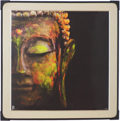

R S Exports Lord Buddha Photo Frame (30.5 cm x 30.5 cm x 1 cm ) / buddha budha buda Art work for Paintings and Wall Stickers / God Gods and Goddess Religious Frame