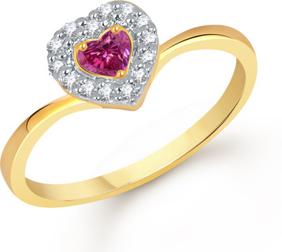 88% OFF on VK Jewels Divine Red Ruby Heart Shaped for Women and Girls Alloy Cubic Zirconia Gold Plated Ring 88% OFF on VK Jewels Divine Red Ruby Heart Shaped for Women and Girls Alloy Cubic Zirconia Gold Plated Ring