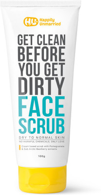 

Happily Unmarried Face Scrub - Dry to Normal Skin 100gm Scrub(100 g)
