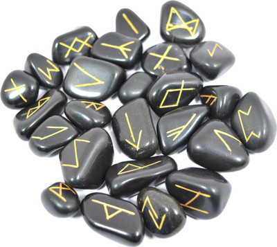 

Reiki Crystal Products Hematite Rune Set Polished Stone Engraved Symbol 25pcs Set Crystal Reiki Chakra Healling Gemstone Decorative Showpiece - 1 cm(Crystal, Silver)