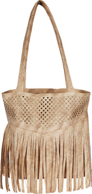 VELINA Girls Evening/Party Brown Leatherette Sling Bag