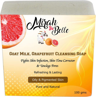 

Mirah Belle Naturals Goat Milk, Grapefruit Cleansing Soap(100 g)