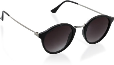 Fastrack Round Sunglasses(Black)