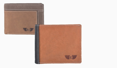 

Royster Callus Men Multicolor Genuine Leather Wallet(7 Card Slots), Tan