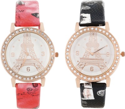 Westery Paris Fashion Black,Red Watch  - For Women   Watches  (Westery)