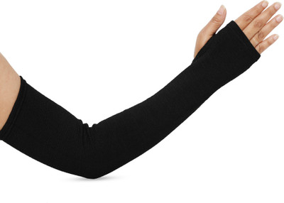 

FabSeasons Cotton Arm Sleeve For Men & Women(Free, Black)