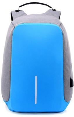 

University Trendz The blue silver multipurpose casual anti theft backpacks Waterproof Multipurpose Bag(Blue, 10 L)