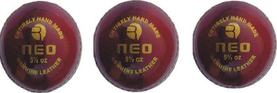 

Rmax NEO (PACK OF 3) Cricket Leather Ball(Pack of 3, Red)