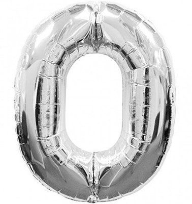 

Shop Online Solid "0" Number Silver foil Balloon - 16 inches Balloon(Silver, Pack of 1)