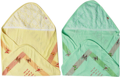 

Jo Kids Wear Cotton Terry 208 GSM Bath Towel(Pack of 2, Yellow, Green), Multicolor