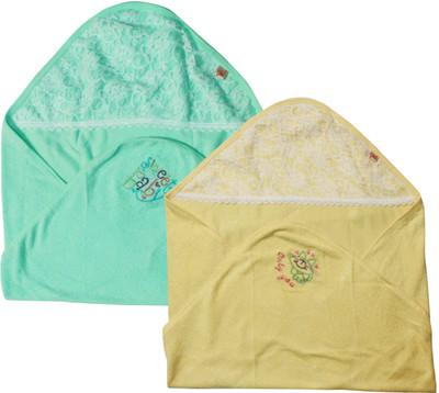 

Jo Kids Wear Cotton Terry 208 GSM Bath Towel(Pack of 2, Yellow, Green), Multicolor