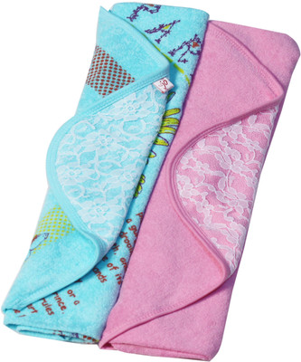 

Jo Kids Wear Cotton Terry 208 GSM Bath Towel(Pack of 2, Pink, Light Blue), Multicolor