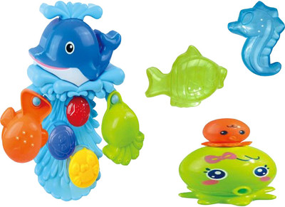 

Emob Set of 6 Funny Bathtime Ocean Fun Play sets for New Borns & Infants Bath Toy(Multicolor)