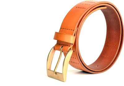 

just differ Men Casual, Party, Evening Tan Genuine Leather Belt