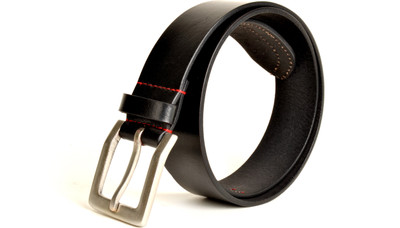 

just differ Men Casual, Party, Formal Black Genuine Leather Belt