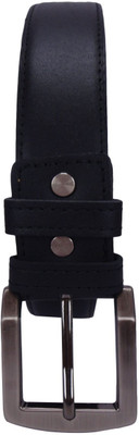 

revo Men & Women Formal Black Genuine Leather Belt