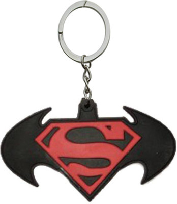 

MGP Fashion Batman vs superman double sided pvc rubber key chain Locking Key Chain(Multicolor)