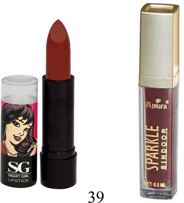 

Amura Smart Girl LipStick and Sparkle Sindur Combo(Set of 2)
