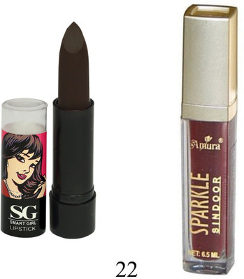 

Amura Smart Girl LipStick and Sparkle Sindur Combo(Set of 2)