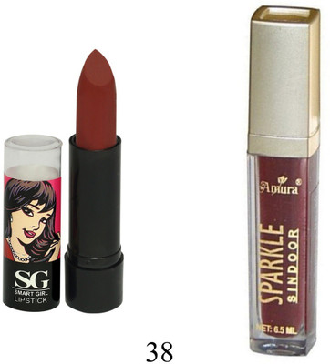 

Amura Smart Girl LipStick and Sparkle Sindur Combo(Set of 2)