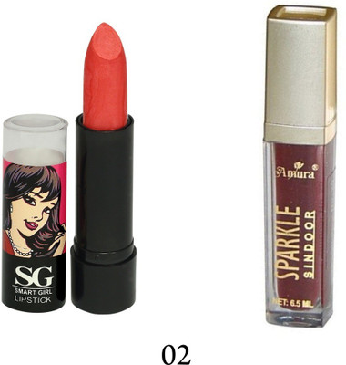 

Amura Smart Girl LipStick and Sparkle Sindur Combo(Set of 2)