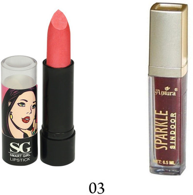 

Amura Smart Girl LipStick and Sparkle Sindur Combo(Set of 2)
