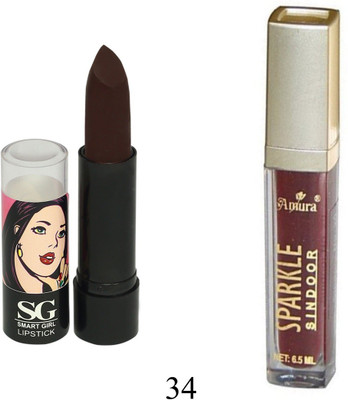 

Amura Girl LipStick and Sparkle Sindur Combo(Set of 2)