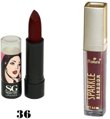 

Amura Smart Girl LipStick and Sparkle Sindur Combo(Set of 2)