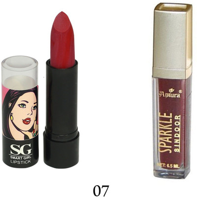 

Amura Smart Girl LipStick and Sparkle Sindur Combo(Set of 2)