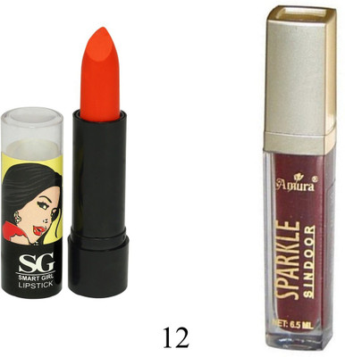 

Amura Smart Girl LipStick and Sparkle Sindur Combo(Set of 2)