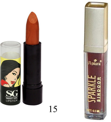 

Amura Smart Girl LipStick and Sparkle Sindur Combo(Set of 2)