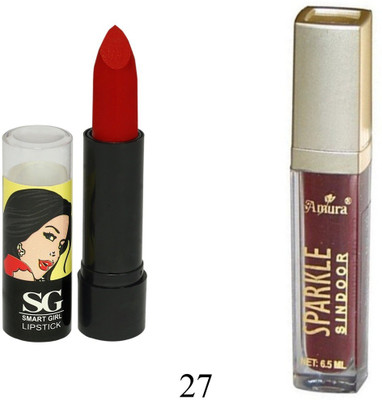 

Amura Smart Girl LipStick and Sparkle Sindur Combo(Set of 2)