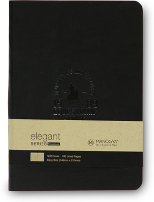 

MANOGYA A5 Notebook(ELIGANT SERIES, Black)