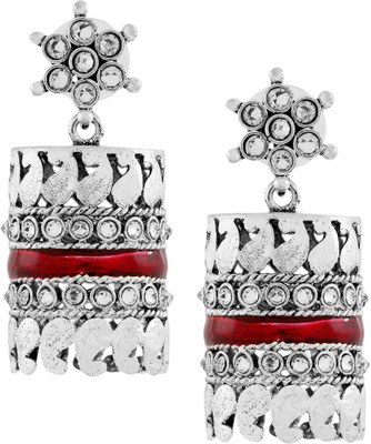 the jewelbox CZ Flower Enamel Brass Drops & Danglers