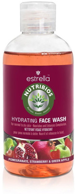 

Estrella Nutribios Hydrating Face Wash Fruit with Pomegranate,Stawberry & Green Apple,200ml Face Wash(200 ml)
