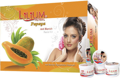 

Lilium Herbal Papaya Pigment Clear Treatment Facial Kit 180gm 180 g