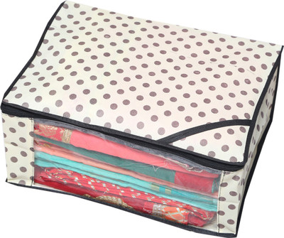 

Kuber Industries Designer " Non Woven Polka Dots Designer Saree Cover (Ivory) " NONWOVENNWSC07(Ivory)