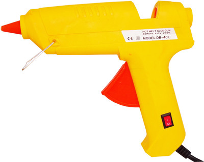 

Billionbag Hot Melt DIY Glue Gun kit 60 Watt For Paper & Cloth,School Projects High-Tech Qick Repairs Professional Electronic Yellow Standard Temperature Corded Glue Gun(11 mm)