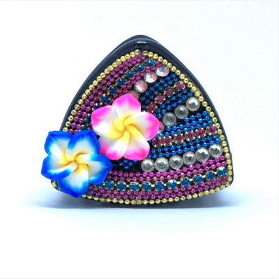 

M K Designs Trendy Pink and Blue Flower Hair Clutcher Hair Clip, Hair Claw(Pink, Blue)